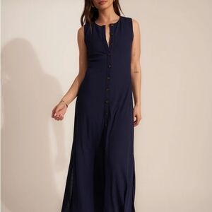 Callahan Medium Mira Knit Navy Maxi Dress